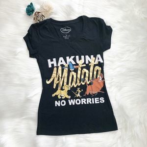 Disney Lion King  Shirt Black   Petite XS ( 538 )